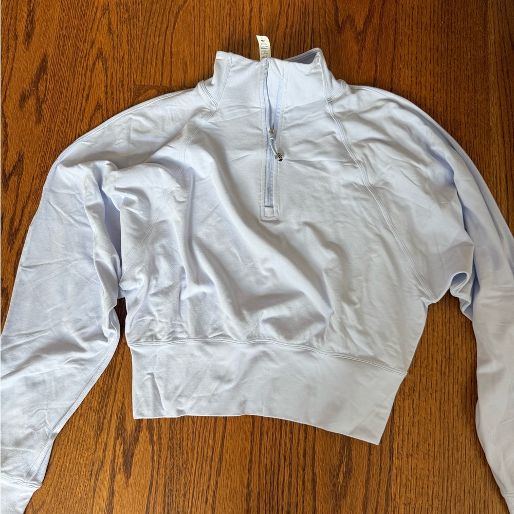 Lululemon Athletica Light Blue Quarter-Zip Top